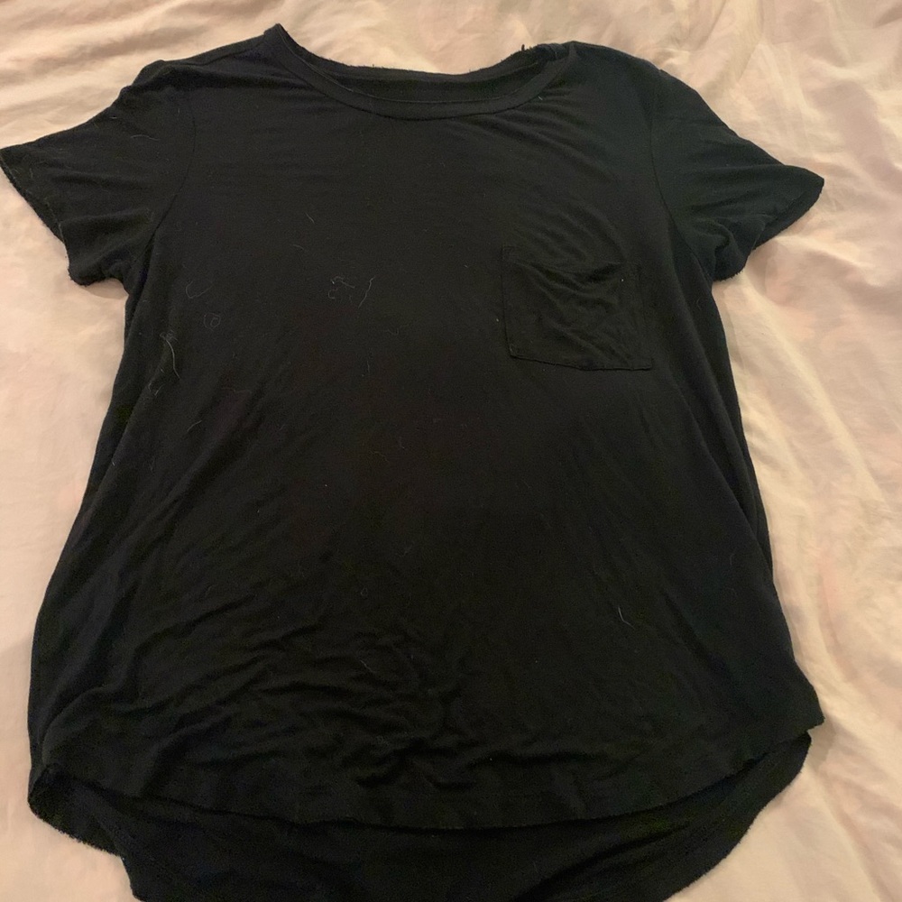 black AE shirt with pocket